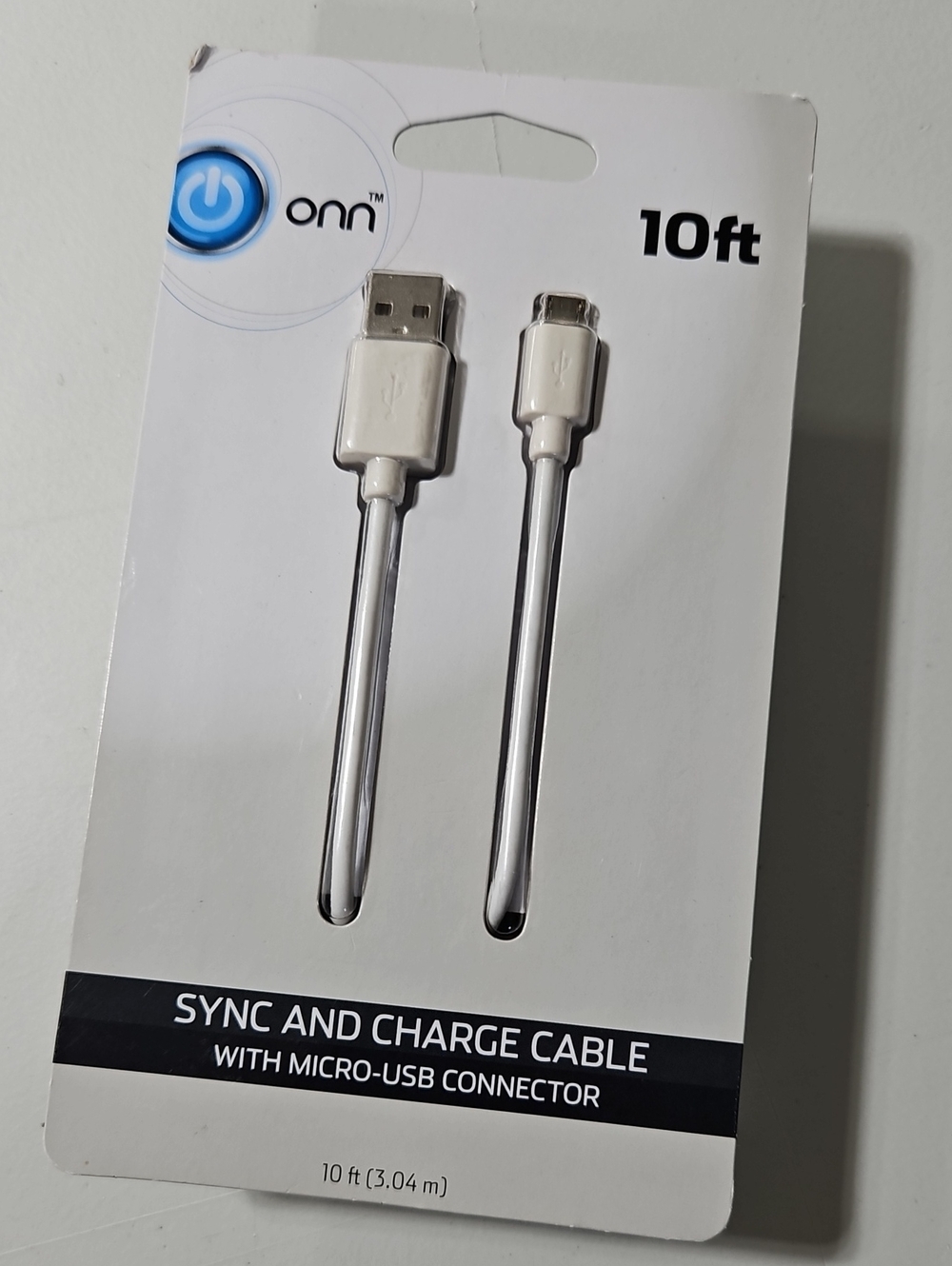 On Running White Micro-USB Sync & Charge Cable
